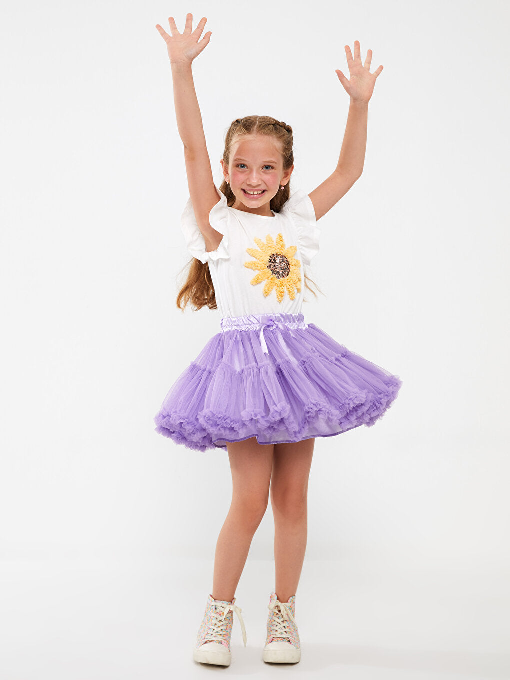 Girls' Tutu Skirt with Elastic Waist