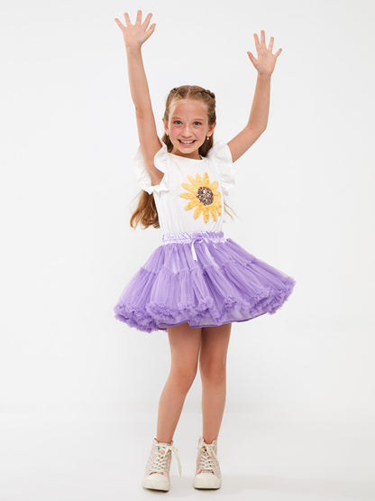 Girls' Tutu Skirt with Elastic Waist