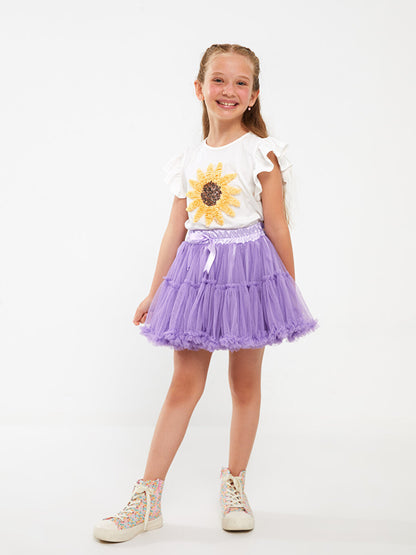 Girls' Tutu Skirt with Elastic Waist