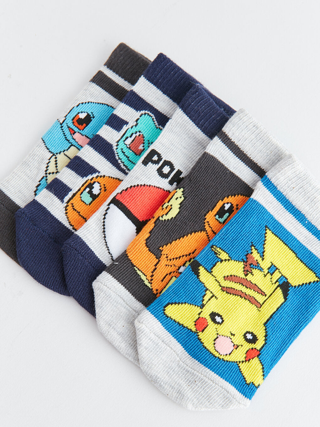 Pokemon Patterned Boys Booties Socks 5-pack