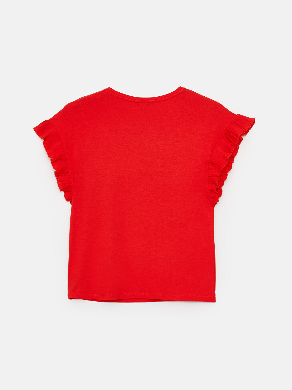 Crew Neck Plain Short Sleeve Women's Blouse