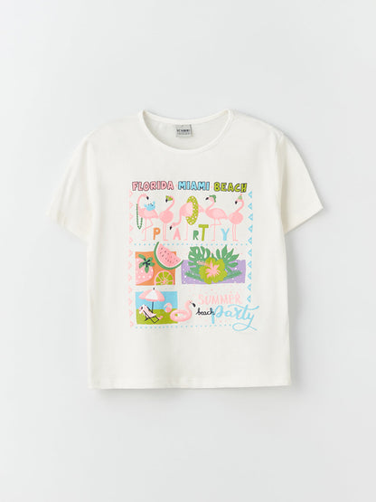 Crew Neck Printed Short Sleeve Boy's T-Shirt