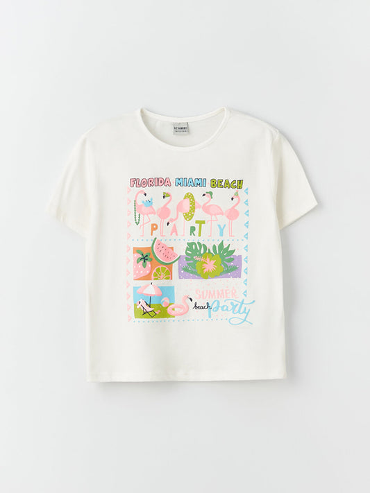 Crew Neck Printed Short Sleeve Boy's T-Shirt