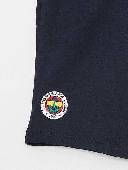 Fenerbahçe Printed Boy Shorts with Elastic Waist