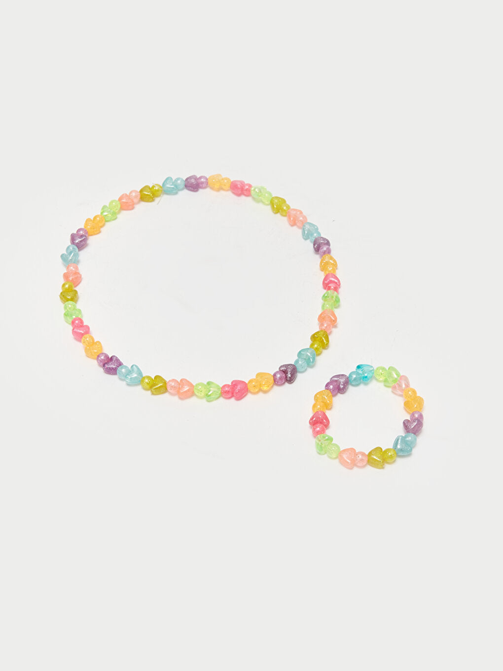 Girl's Beaded Necklace and Bracelet