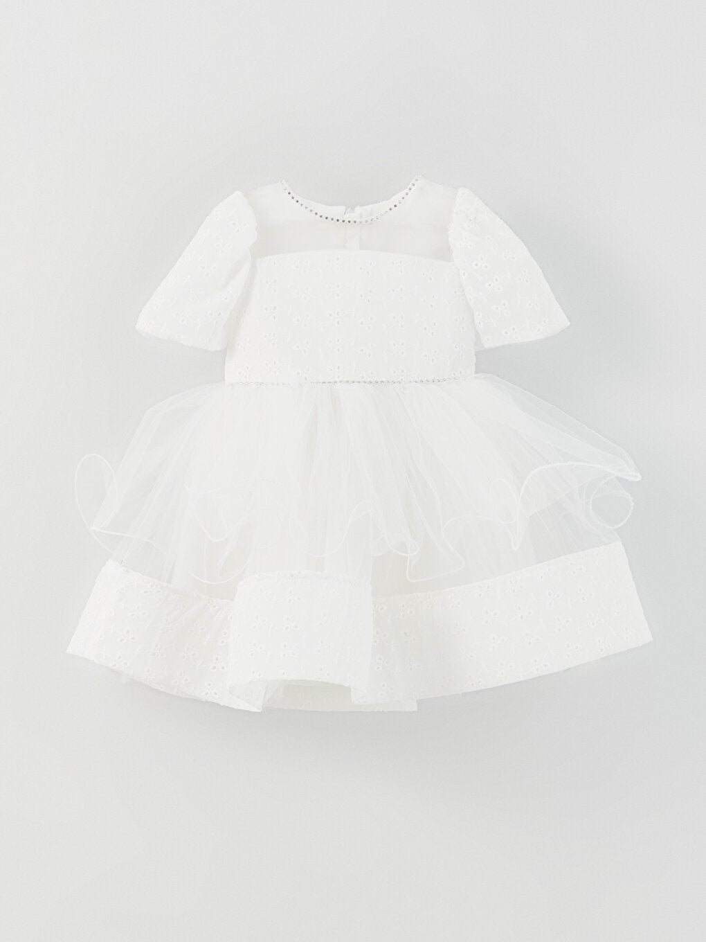 Crew Neck Girl's Tutu Dress