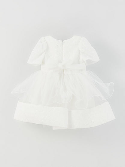 Crew Neck Girl's Tutu Dress