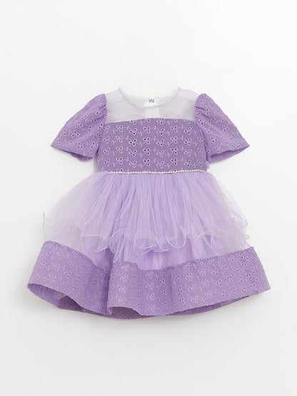 Crew Neck Girl's Tutu Dress