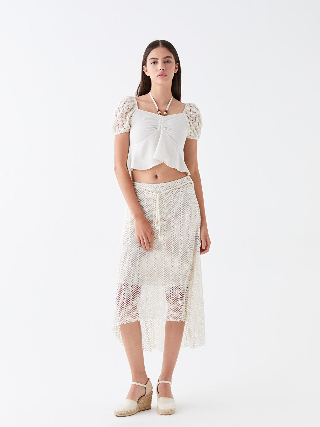 Rope Detailed Women's Skirt