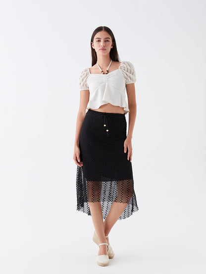 Rope Detailed Women's Skirt