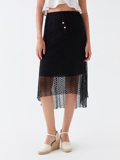 Rope Detailed Women's Skirt