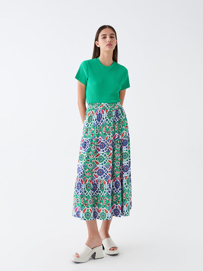 Patterned Women's Skirt