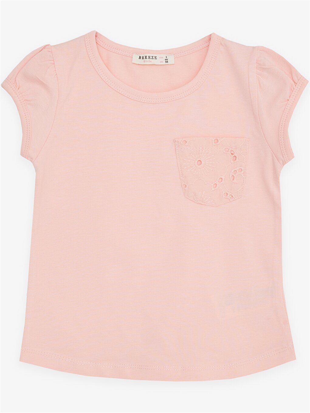 Crew Neck Short Sleeve Girls' T-Shirt