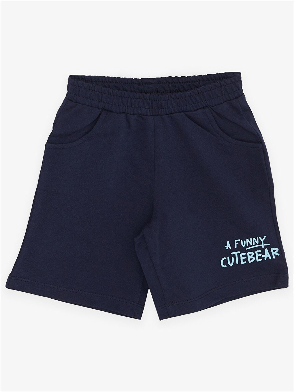 Crew Neck Printed Baby Boy T-Shirt and Shorts 2-Piece Set