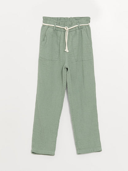 Girls' Trousers with Elastic Waist