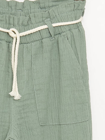 Girls' Trousers with Elastic Waist