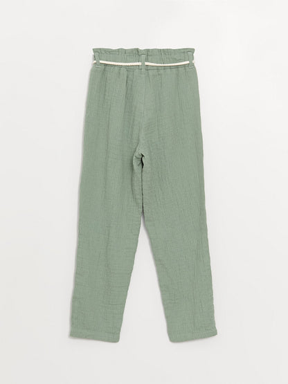 Girls' Trousers with Elastic Waist