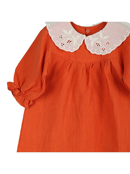 Baby Collar Girl's Dress and Buckle