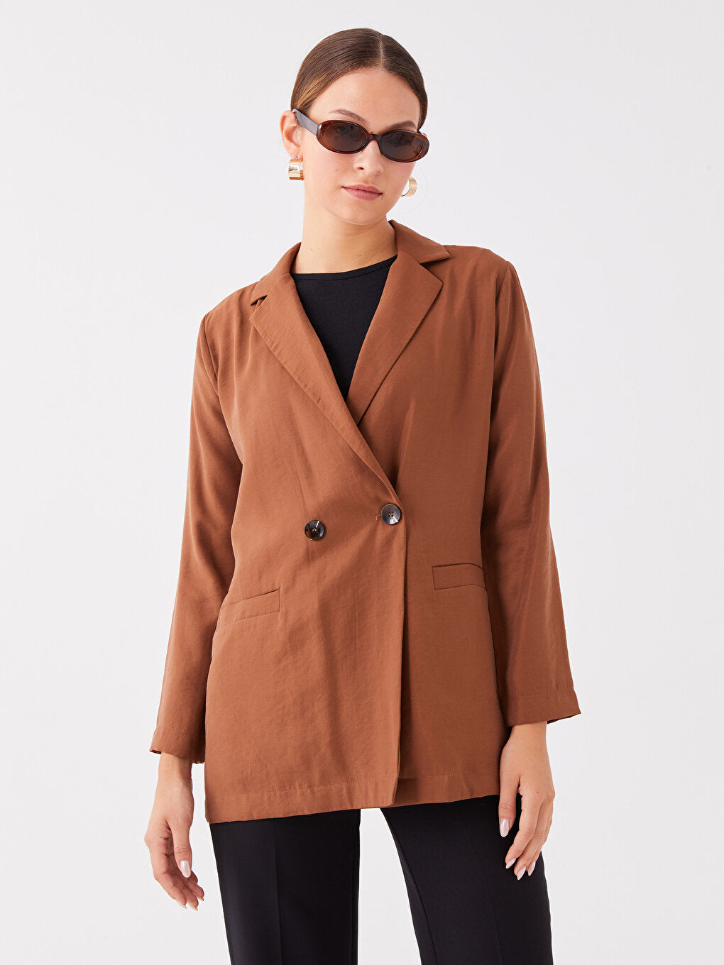 Plain Long Sleeve Women's Jacket