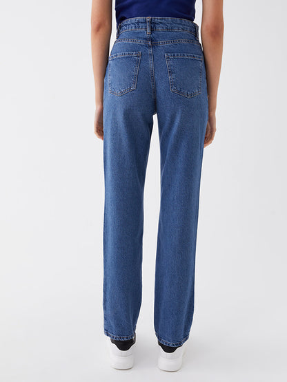 Straight Fit Women's Jean Trousers