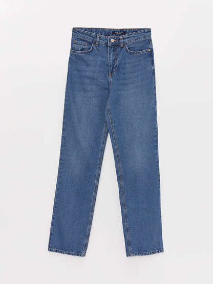 Straight Fit Women's Jean Trousers