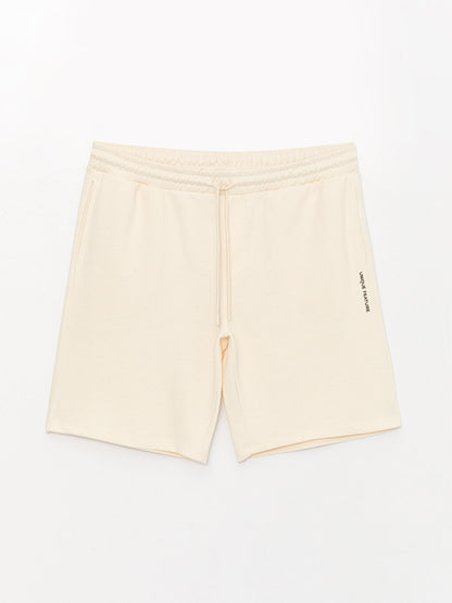 Slim Fit Men's Shorts with Waist Tie Detail