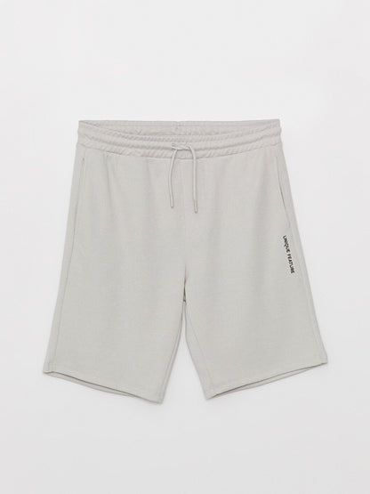 Slim Fit Men's Shorts with Waist Tie Detail