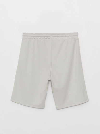 Slim Fit Men's Shorts with Waist Tie Detail