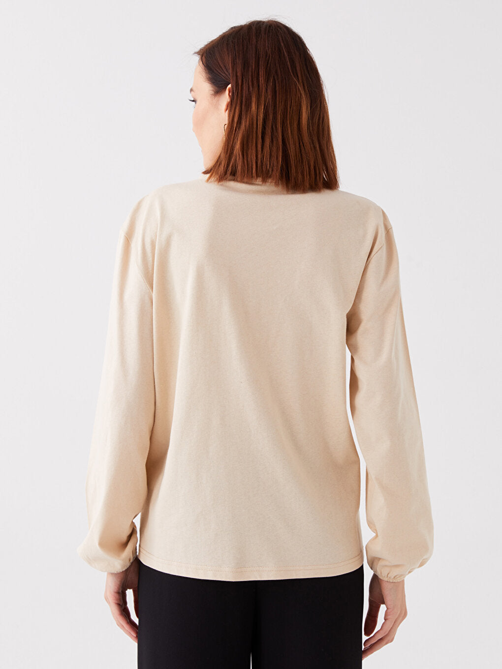 Button Closure Women's Blouse