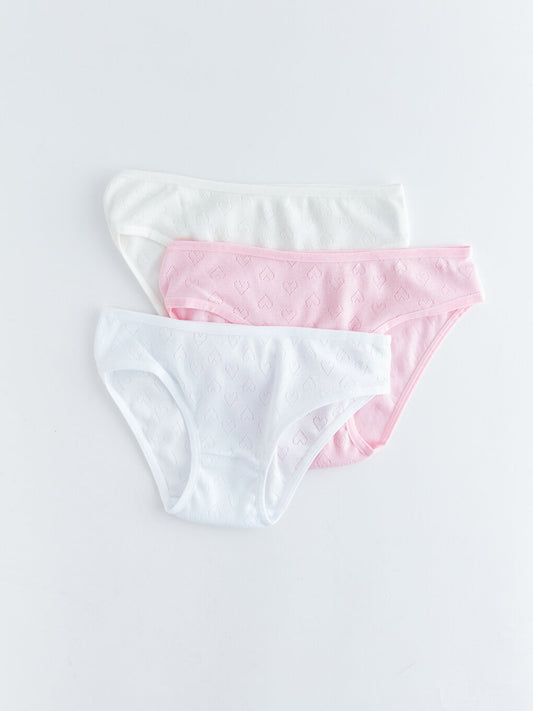 Patterned Girl's Panties 3-pack