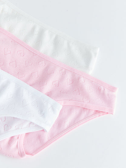 Patterned Girl's Panties 3-pack