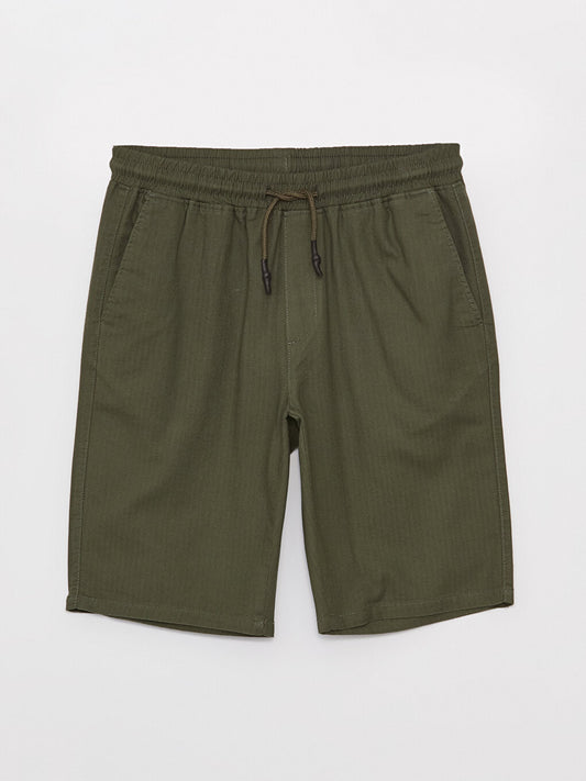 Standard Fit Linen Blend Men's Shorts