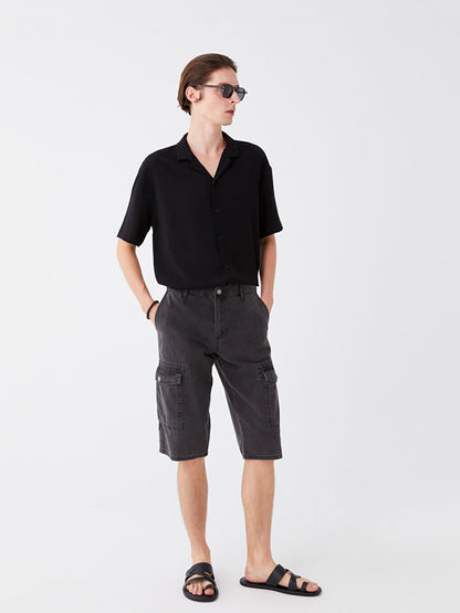 Standard Fit Men's Jean Bermuda