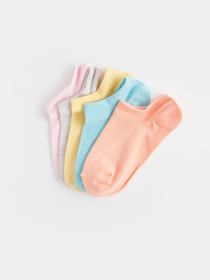 Basic Girl's Booties Socks 5-pack