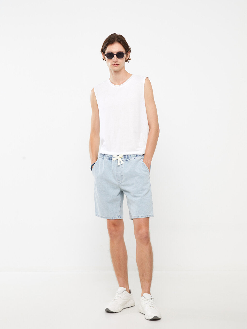 Loose Fit Men's Jean Shorts