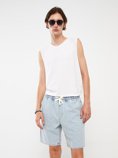 Loose Fit Men's Jean Shorts