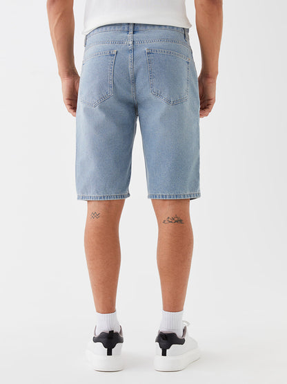 Slim Fit Men's Jean Shorts