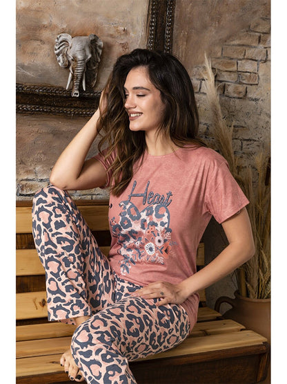 Crew Neck Women's Pajama Set