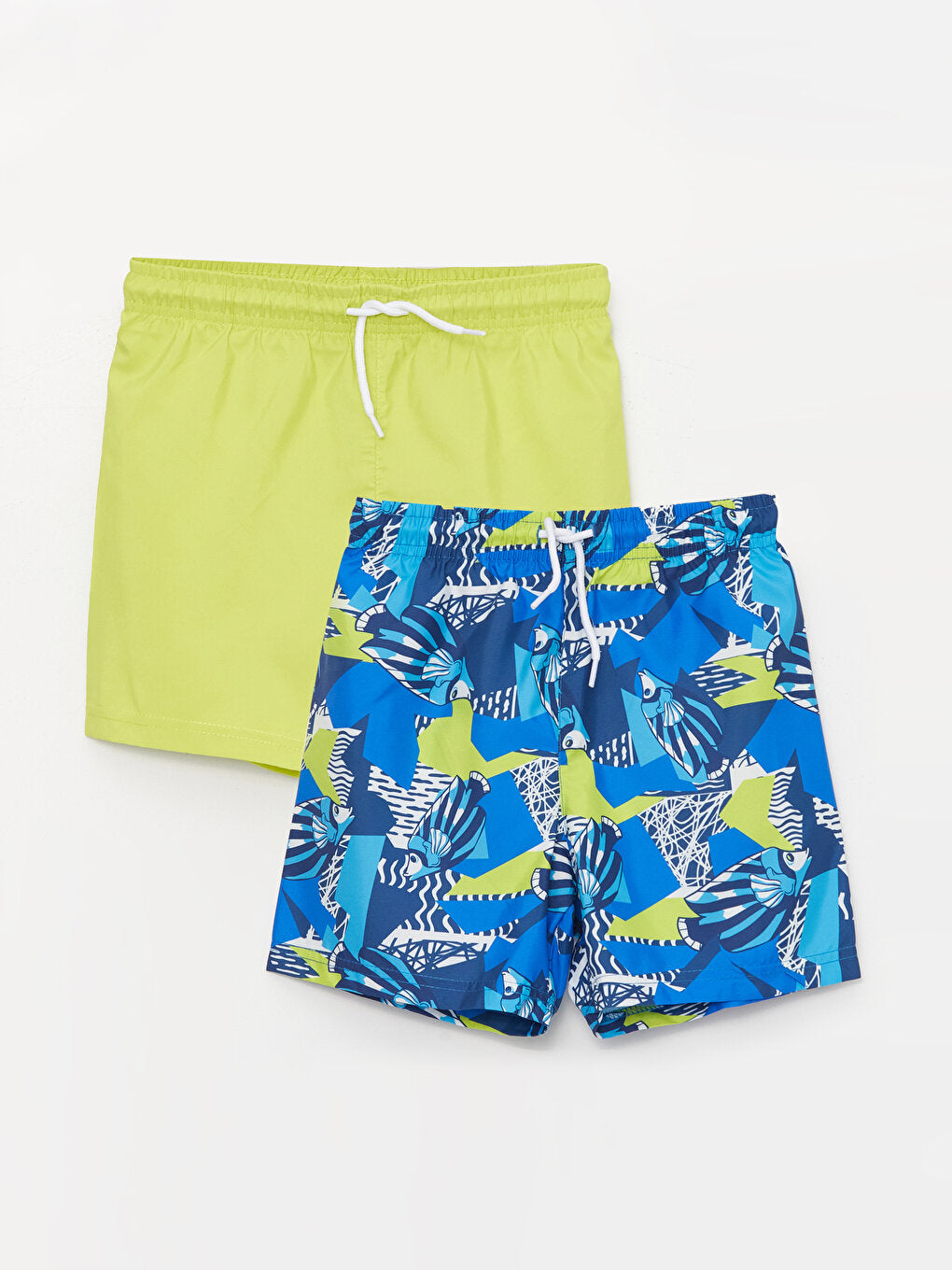 Printed Quick Drying Boy's Swim Shorts 2-pack