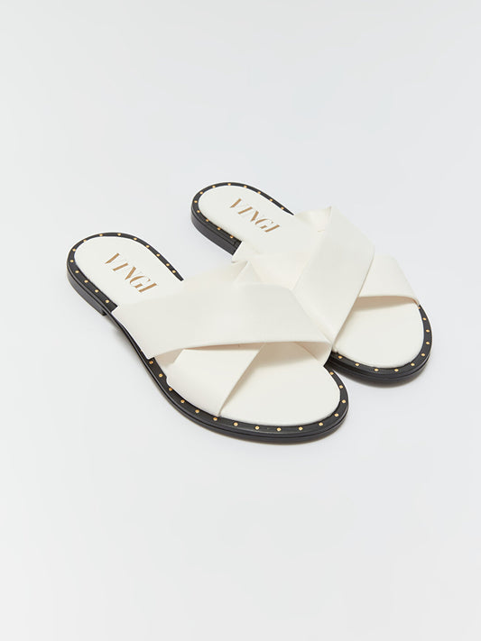 Women's House Slippers with Cross Band