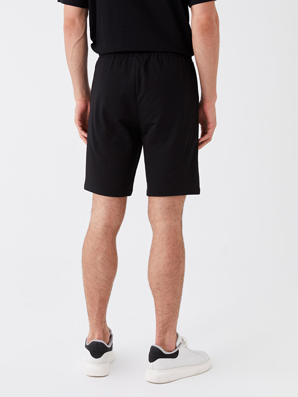 Slim Fit Men's Shorts with Elastic Waist