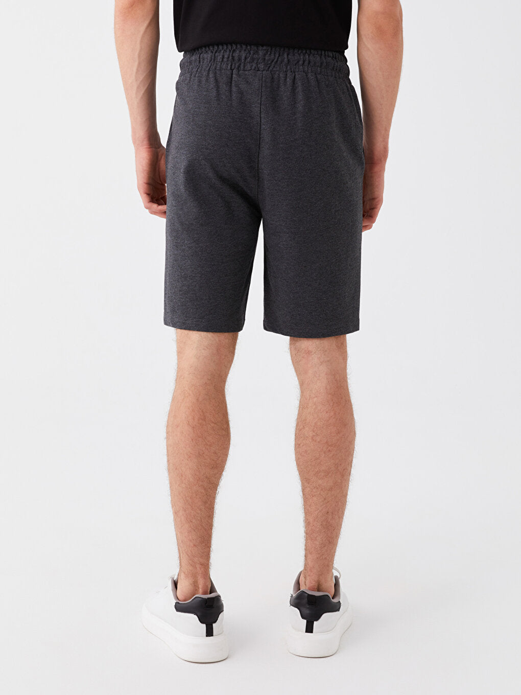 Slim Fit Men's Shorts with Elastic Waist