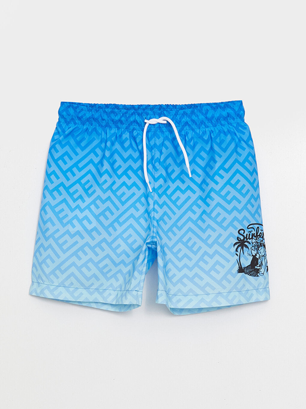 Printed Quick Drying Boys' Swim Shorts