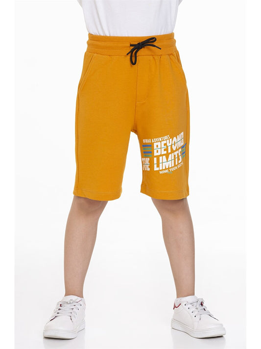 Printed Boys' Shorts with Elastic Waist