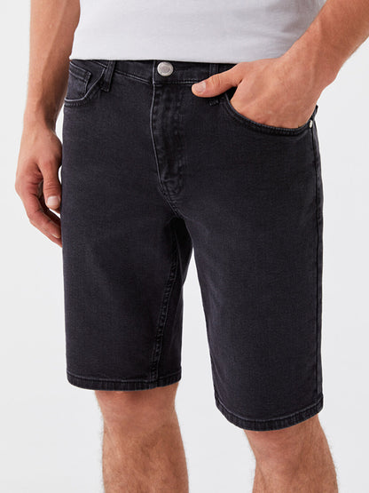 Skinny Fit Men's Jean Shorts