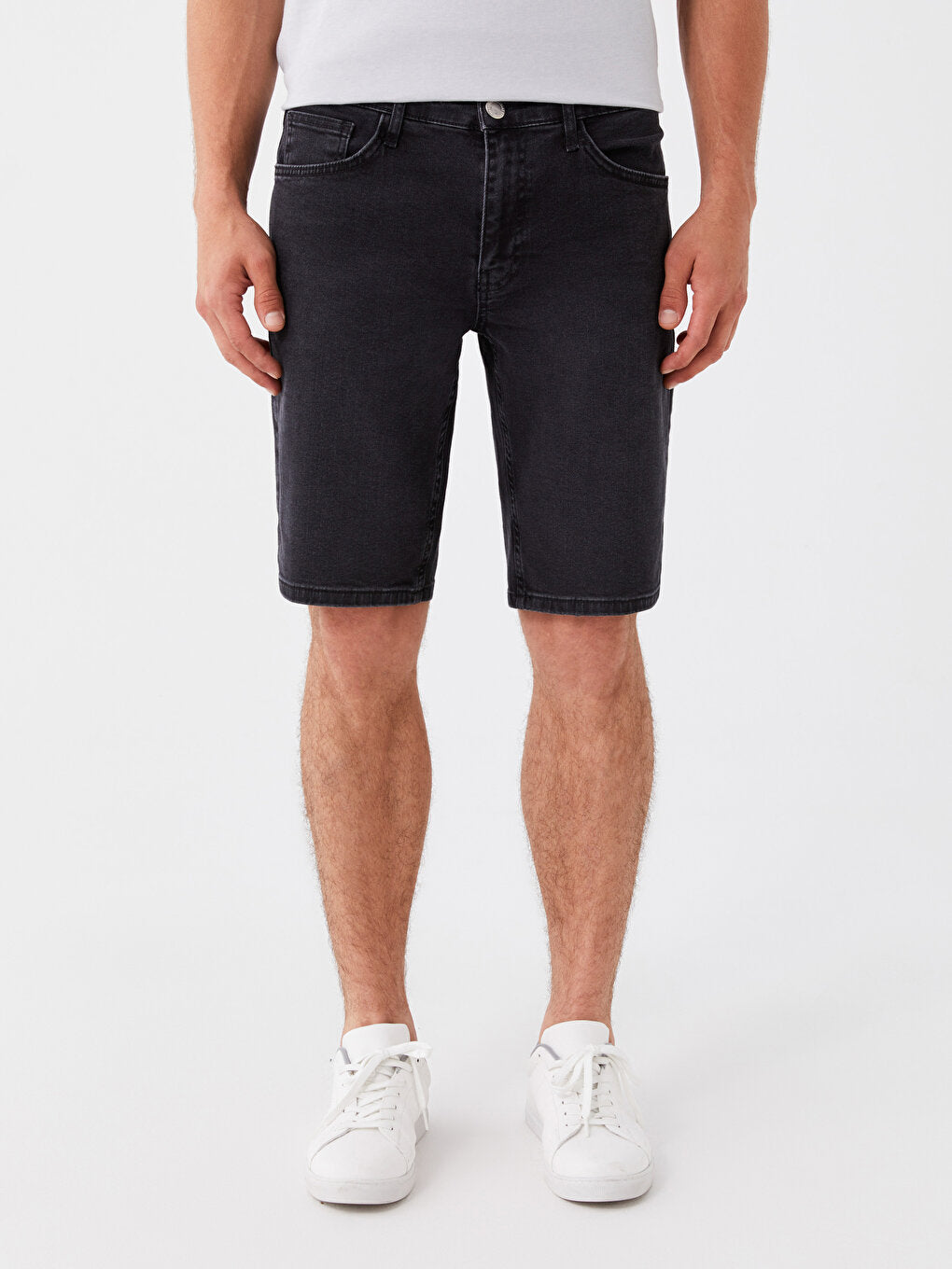 Skinny Fit Men's Jean Shorts