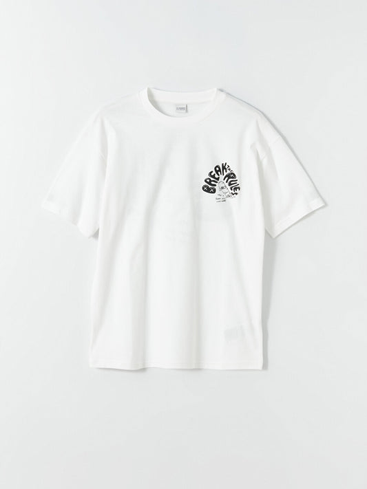 Crew Neck Printed Short Sleeve Boy's T-Shirt