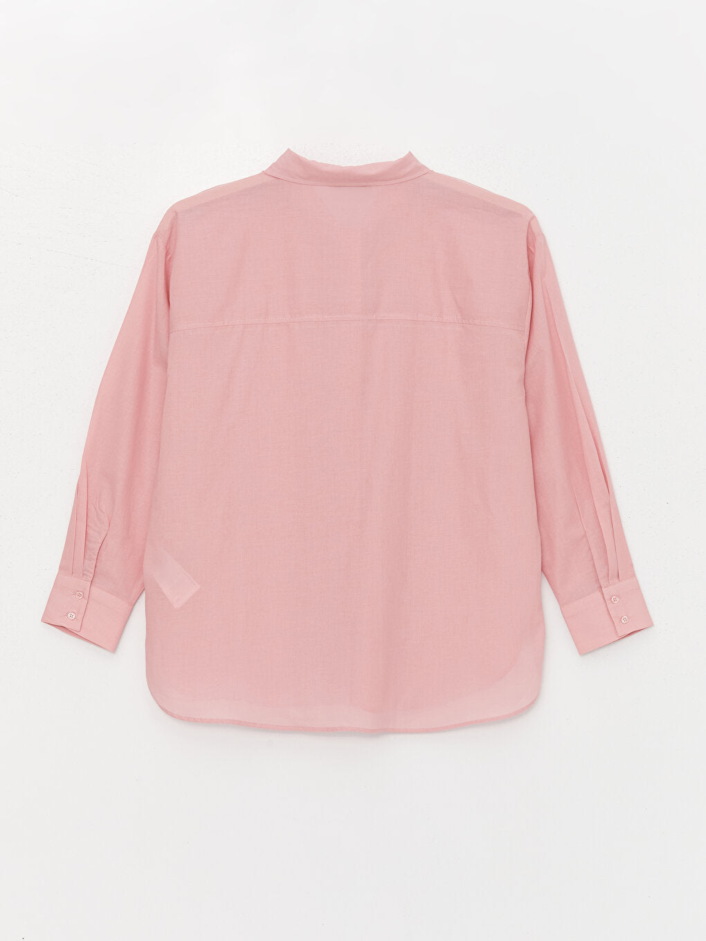 Plain Long Sleeve Oversize Women's Shirt