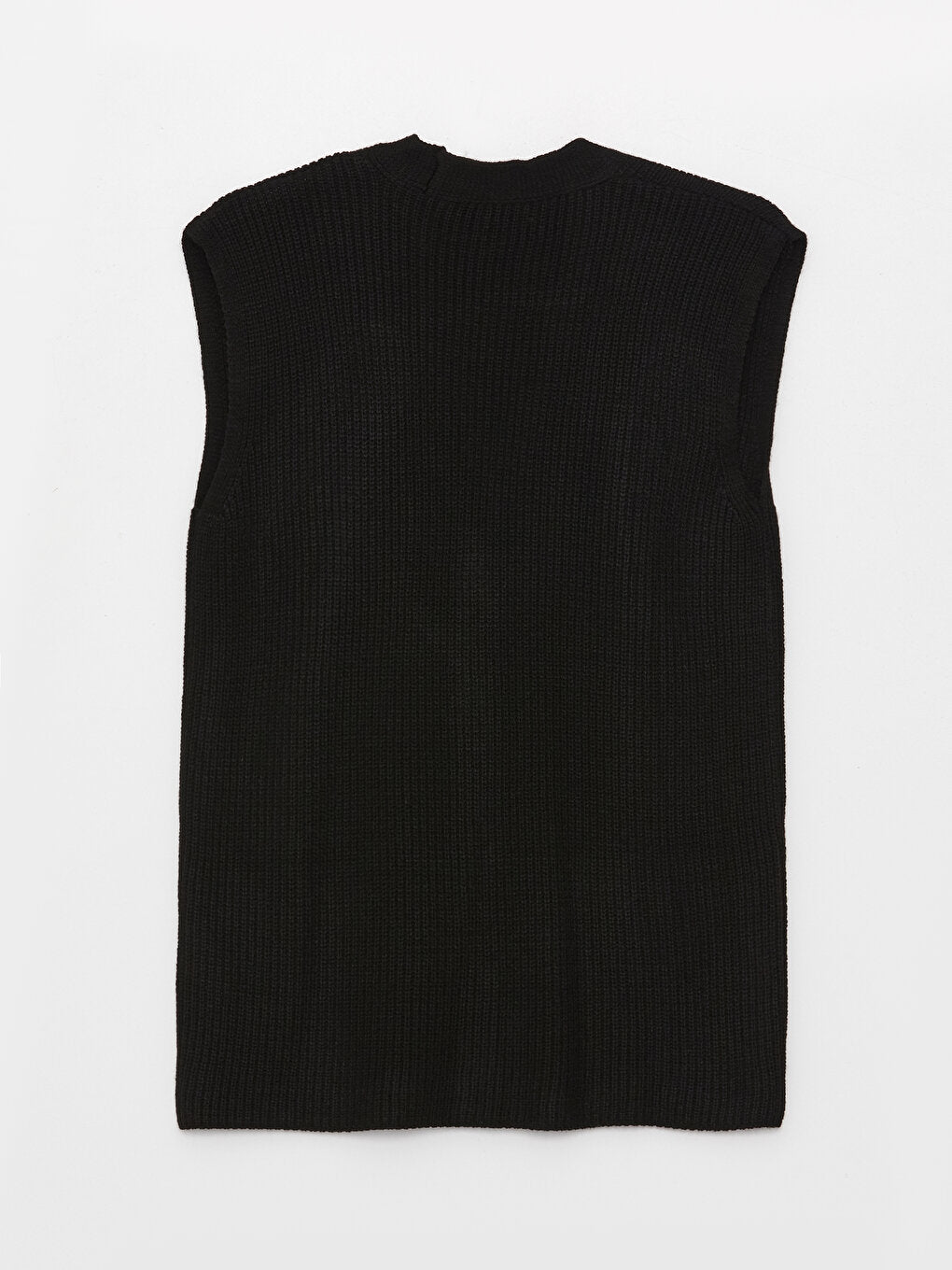 Women's V-Neck Plain Knitwear Vest