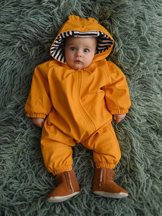 Hooded Long Sleeve Basic Baby Boy Astronaut Coat